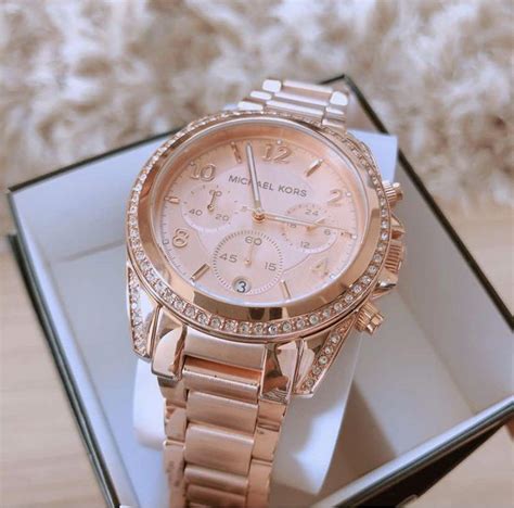 michael kors blair rose gold chronograph ladies watch|Michael Kors Women's Chronograph Blair Rose Gold.